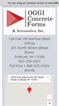 Mobile Screenshot of oggiconcrete.com
