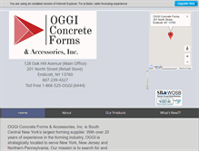 Tablet Screenshot of oggiconcrete.com